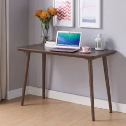 Hertfel Writing Desk Walnut Oak - MiBasics -Smart Office Sets GUEST ad8f8dc8 5af7 4752 9b97 48bcf5b4040a