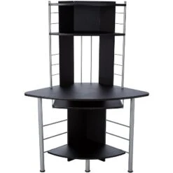 HOMCOM 62" Arch Corner Computer Desk With Printer Hutch And Storage Shelf 11 HOMCOM 62" Arch Corner Computer Desk With Printer Hutch And Storage Shelf -Smart Office Sets GUEST ade9159c 40f2 42c2 b792 27928d03eec0