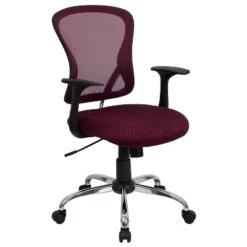 Flash Furniture Mid-Back Mesh Swivel Task Office Chair With Chrome Base And Arms -Smart Office Sets GUEST ae80d5d0 3e16 4ed2 bdf5 6fa442b28fc9