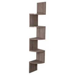 48.5" X 7.7" Zigzag Corner Shelf - Danya B. -Smart Office Sets GUEST aed18fc1 843d 4549 8f37 24cae87fd9af