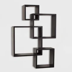 25.5" X 17.75" Intersecting Cube Wall Shelf - Danya B. -Smart Office Sets GUEST aef06d7a 10f1 409f bffe 22b6a066b11d
