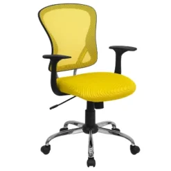Flash Furniture Mid-Back Mesh Swivel Task Office Chair With Chrome Base And Arms -Smart Office Sets GUEST af72212f 455f 436e 9164 e13b44c86528