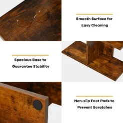 Costway 8-shelf Bookcase Freestanding Tree Shelf Display Storage Stand BlackWhite -Smart Office Sets GUEST b086b196 b25e 4ee6 8c11 4b9b9d7ced37