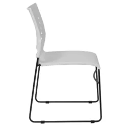Flash Furniture HERCULES Series 881 Lb. Capacity White Sled Base Stack Chair With Air-Vent Back -Smart Office Sets GUEST b0ef59ad 8292 44de 82a5 20e027e902d4