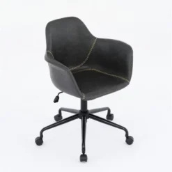 Executive Office Chair With Fixed Arms And Reclining Back For Home Office -3irtyhousy -Smart Office Sets GUEST b12f54d9 6482 4176 bc3d 2af5f1ece147