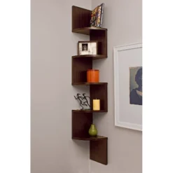 48.5" X 7.7" Zigzag Corner Shelf - Danya B. -Smart Office Sets GUEST b17ad633 1df7 4370 b781 9e73b21f9b48
