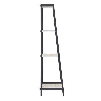 3pc Neveah Marble Ladder Desk And Bookcase Set Matte Black - Inspire Q 14 3pc Neveah Marble Ladder Desk And Bookcase Set Matte Black - Inspire Q - Image 12
