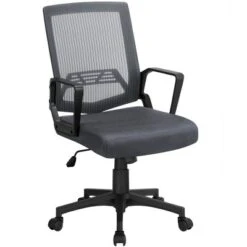Yaheetech Adjustable Mid-Back Office Chair Computer Chair With Wheels -Smart Office Sets GUEST b215c78a 3a59 4b33 b585 1e7f67b77c0b