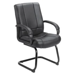 Caressoft Mid Back Guest Chair Black - Boss Office Products -Smart Office Sets GUEST b233f8df e6fa 4803 b4c3 10e2362d6c2a
