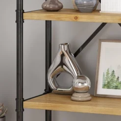 Greenwood Industrial Iron Four Shelf Bookcase - Christopher Knight Home -Smart Office Sets GUEST b23add82 82cf 4168 9265 448a05abd192