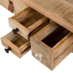 Serreno Rectangular Writing Desk Natural - Furniture Of America -Smart Office Sets GUEST b3983c13 2111 4560 9eb5 98f61f59e27e