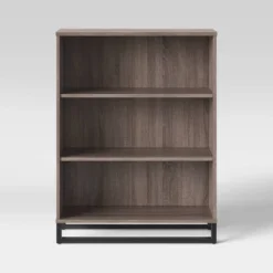 Mixed Material 3 Shelf Bookcase - Room Essentials™ -Smart Office Sets GUEST b437e40e ab40 4a04 8e12 b9c7014eab0e