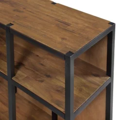 55" Lloyd Corner Desk With Storage Credenza Natural - Alaterre Furniture -Smart Office Sets GUEST b5b1110b 0ec5 4db1 8295 d7df35abd7ec