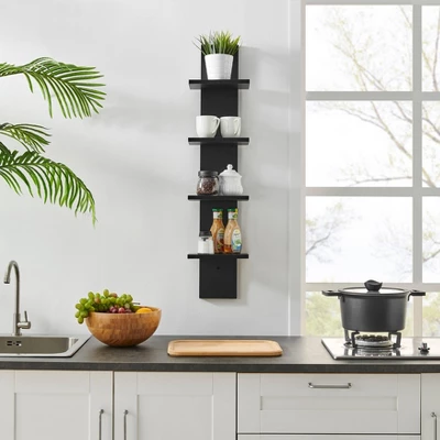 39.5" X 9" Utility 4-Tier Column Spine Shelf - Danya B. 6 39.5" X 9" Utility 4-Tier Column Spine Shelf - Danya B. - Image 4