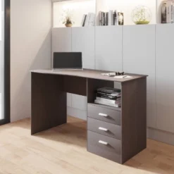 Classic Computer Desk With Multiple Drawers - Techni Mobili -Smart Office Sets GUEST b89a61af 1ff6 4ffc bd4b 20ba0c692b12