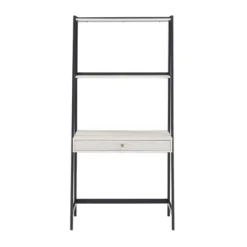 3pc Neveah Marble Ladder Desk And Bookcase Set Matte Black - Inspire Q 20 3pc Neveah Marble Ladder Desk And Bookcase Set Matte Black - Inspire Q -Smart Office Sets GUEST ba52f7f6 80e0 489c bb55 d0d64fc8fc78