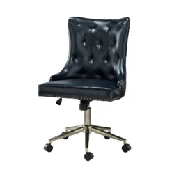 Busiris Height Adjustable Task Chair With Nailhead Trim | Karat Home-TURQUOISE 29 Busiris Height Adjustable Task Chair With Nailhead Trim | Karat Home-TURQUOISE -Smart Office Sets GUEST bb090d18 dfe7 4475 986f c397e7010c5f