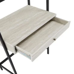 3pc Neveah Marble Ladder Desk And Bookcase Set Matte Black - Inspire Q 24 3pc Neveah Marble Ladder Desk And Bookcase Set Matte Black - Inspire Q -Smart Office Sets GUEST bb5699e0 bfef 4673 a929 83152d6140d2