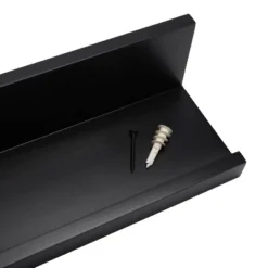 Set Of 2 (24") Modern Picture Ledge Wall Shelf Black - Inplace -Smart Office Sets GUEST bbfeca8f 91dc 4958 a4d6 3c2e282145cc