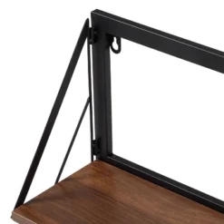 Honey-Can-Do Small Laundry Wall Shelf With Wood Walnut -Smart Office Sets GUEST bcff8fec bc50 4597 8879 2e103bcf7ca1