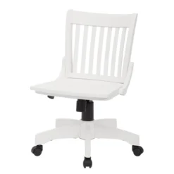 Deluxe Armless Wood Bankers Chair White - OSP Home Furnishings
