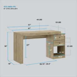 Expandable Home Office Desk - Techni Mobili -Smart Office Sets GUEST bd51fc33 8730 4ded 858f 1cb20e8d7c30