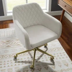 Imogen Quilted Office Chair Off White - Linon 19 Imogen Quilted Office Chair Off White - Linon -Smart Office Sets GUEST bd759f5a 6afb 441a 8989 44d32417621c
