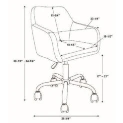 Rylen Office Chair - Linon -Smart Office Sets GUEST bdc2f73c 572b 437b a12c 316199f74c13