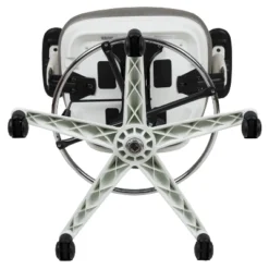 Flash Furniture Mid-Back Mesh Ergonomic Drafting Chair With Adjustable Chrome Foot Ring, Adjustable Arms -Smart Office Sets GUEST be79c377 3a9f 44b6 8ee1 92d625e6746d