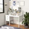 Costway Computer Desk 48" Writing Table W/ Power Outlets 5-Cubby Hutch 2 Storage Drawers -Smart Office Sets GUEST bf2a5bf4 58f3 4e84 910f 577cf5cd11ed
