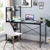 Costway 47.5" Computer Desk Writing Desk Study Table Workstation With 4-Tier Shelves Black -Smart Office Sets GUEST bf982d0f c09b 4428 bc30 5fd3e0b52d71