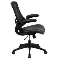 Emma And Oliver Mid-Back Mesh Swivel Ergonomic Task Office Chair With Flip-Up Arms -Smart Office Sets GUEST c1f15614 3de7 4bd5 94b4 947c6bc4ef14