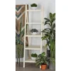 65" Wood Ladder Leaning Bookshelf White - Olivia & May -Smart Office Sets GUEST c60ce41a 2a58 4dca 9b42 29f721cab90e