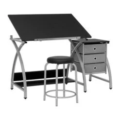 Comet Plus Drawing Table And Stool Set - Studio Designs -Smart Office Sets GUEST c685b06f f25f 4e10 84ac 7f3931d90995