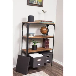 Internet's Best 4-Pack Collapsible File Storage Organizer With Lid - Charcoal -Smart Office Sets GUEST c6a77be6 ca17 44d3 87e7 9b40f2e6ebcd