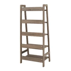 60.13" 5 Shelf Bookshelf Gray - Linon -Smart Office Sets GUEST c7a1684e 1605 4c11 8b26 7432de5788d9