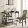 Dornoch 2 Shelf Writing Desk With Chair - HOMES: Inside + Out -Smart Office Sets GUEST c8b31aa2 74fe 4233 b587 c2c6624d7476