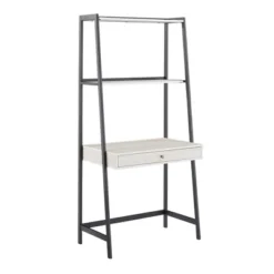 3pc Neveah Marble Ladder Desk And Bookcase Set Matte Black - Inspire Q 19 3pc Neveah Marble Ladder Desk And Bookcase Set Matte Black - Inspire Q -Smart Office Sets GUEST c91ac9c3 b1e6 483a 8f0e f4df05b18636