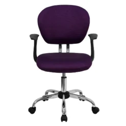 Emma And Oliver Mid-Back Mesh Padded Swivel Task Office Chair With Chrome Base And Arms -Smart Office Sets GUEST c9578817 a12d 4b82 98e4 b92a551e1e77