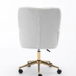 Velvet Fabric 360° Swivel Home Office Chair With Gold Metal Base And Universal Wheels Makeup Vanity Chair Sofa Chairs For Living Room-The Pop Home -Smart Office Sets GUEST cb3d8b69 1f22 4b62 ac59 f7a63b8e4f85