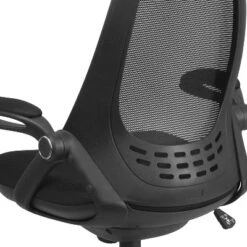Flash Furniture Ivan High Back Black Mesh Executive Swivel Office Chair With Flip-Up Arms -Smart Office Sets GUEST cc445138 1729 47fe a042 9eaf8be29319