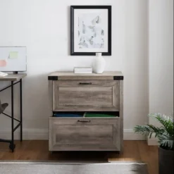 Rustic Farmhouse 2 Drawer File Cabinet - Saracina Home -Smart Office Sets GUEST cd09ecfd 2800 45ff b975 ac1de6453ea1