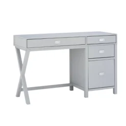 Peggy Side Storage Desk - Linon -Smart Office Sets GUEST cd54a98a 8169 491f ad9b 27c3fbfb6395