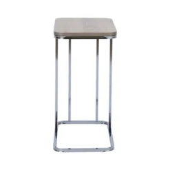 20" Cora Wood Grain Finish And Metal Base C-Table Brown - Teamson Home -Smart Office Sets GUEST cf84b78d b1b0 45d9 a130 13d01ce6c8e6