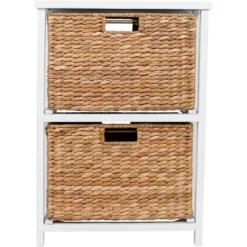 BirdRock Home Seagrass 2-Tier File Cubby Cabinet - Natural -Smart Office Sets GUEST cfcb0eba fefa 4308 87c6 bb770d174aac