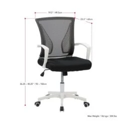 Workspace Ergonomic Mesh Back Office Chair - CorLiving -Smart Office Sets GUEST d02a15af 41a7 4991 8b9d b6d9b7fb87ef