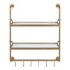 26" X 31" Marit Metal Wall Shelf Gold - Kate & Laurel All Things Decor -Smart Office Sets GUEST d0cd2904 701a 4af3 9099 5915f2af4f03