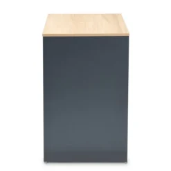 Reed 2 Drawer Wood Computer Desk - Gray/White - Baxton Studio -Smart Office Sets GUEST d2a9d6a2 80ff 4f4d 9362 f9806e3b1ef1