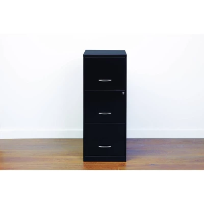 Hirsh Industries Space Solutions File Cabinet 3 Drawer - Black 4 Hirsh Industries Space Solutions File Cabinet 3 Drawer - Black - Image 2