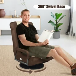 360-Degree Swivel Gaming Floor Chair With Foldable Adjustable Backrest -Smart Office Sets GUEST d51a4ecb 64c3 4989 b685 04c437a47160